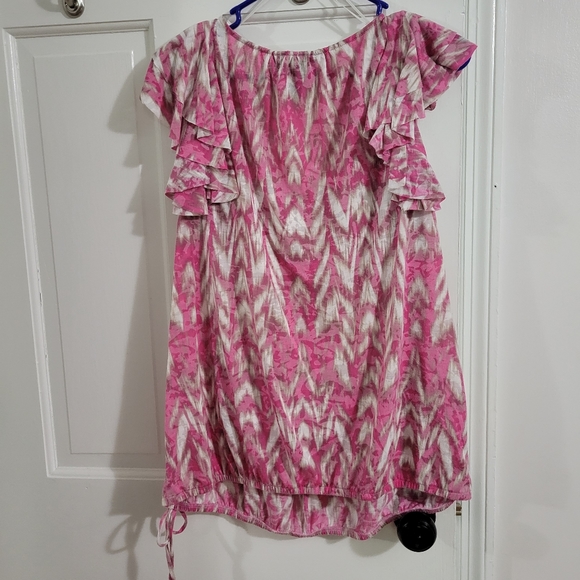INC Flutter sleeve top size 0x - Picture 3 of 7